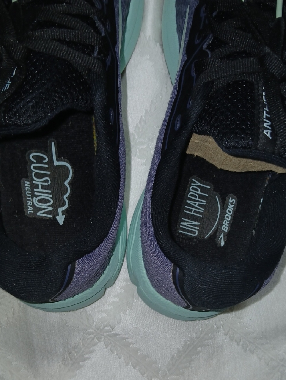 BROOKS  Anthem 4 Gray And Mint Running Training Shoes Size 9.5 Womans - Picture 7 of 11